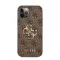 Guess PU 4G Metal Logo Apple iPhone 12/12 Pro hátlap tok, barna