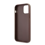   Guess PU 4G Metal Logo Apple iPhone 12/12 Pro hátlap tok, barna