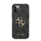 Guess PU 4G Metal Logo Apple iPhone 12/12 Pro hátlap tok, szürke
