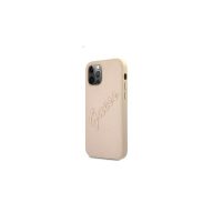   Guess PU Saffiano Vintage Script Apple iPhone 12 Pro Max hátlap tok, arany