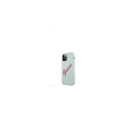   Guess Silicone Vintage Fuschia Script Apple iPhone 12 Pro Max hátlap tok, kék