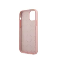   Guess Silicone Vintage Green Script Apple iPhone 12 mini hátlap tok, rózsaszín
