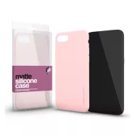   Xprotector Matte ultra vékony szilikon hátlap tok, Samsung Galaxy A22 5G, púder pink