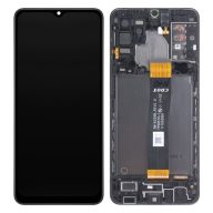   Samsung Galaxy A32 5G kompatibilis LCD modul kerettel, OEM jellegű, fekete