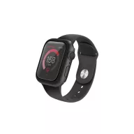   Uniq Nautic Apple Watch 44mm műanyag tok, kijelzővédő felülettel, fekete