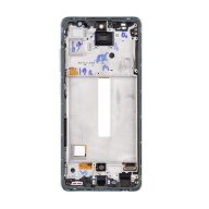   Samsung Galaxy A52 LTE/5G kompatibilis LCD modul kerettel, OEM jellegű, király kék