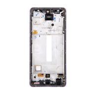   Samsung Galaxy A52 LTE/5G kompatibilis LCD modul kerettel, OEM jellegű, király lila
