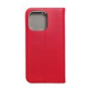 Magnet Apple iPhone 13 Pro mágneses flip tok, piros