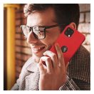 Forcell szilikon hátlapvédő tok Apple iPhone 13 Pro Max, piros