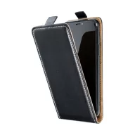 Flip tok szilikon belsővel Apple iPhone 13, fekete
