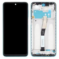   Xiaomi Redmi Note 9 Pro 5G kompatibilis LCD modul kerettel, OEM jellegű, fekete, Grade S+