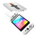 Spigen Glas.tR EZ Fit Nintendo Switch OLED tempered kijelzővédő fólia felhelyező kerettel (2db)