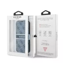 Guess PU 4G Printed Stripe Apple iPhone 13 mini flip tok, kék