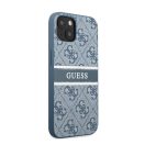 Guess PU 4G Printed Stripe Apple iPhone 13 mini hátlap tok, kék