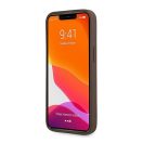 Guess PU 4G Ring Apple iPhone 13 Pro hátlap tok, barna