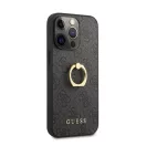 Guess PU 4G Ring Apple iPhone 13 Pro hátlap tok, szürke