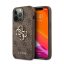 Guess PU 4G Metal Logo Apple iPhone 13 Pro hátlap tok, barna