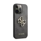 Guess PU 4G Metal Logo Apple iPhone 13 Pro hátlap tok, szürke