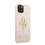   Guess PU 4G Metal Logo Apple iPhone 13 hátlap tok, rózsaszín