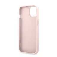   Guess PU 4G Metal Logo Apple iPhone 13 hátlap tok, rózsaszín