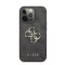 Guess PU 4G Metal Logo Apple iPhone 13 Pro Max hátlap tok, szürke