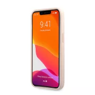   Guess PU 4G Metal Logo Apple iPhone 13 Pro Max hátlap tok, rózsaszín