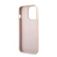   Guess PU 4G Metal Logo Apple iPhone 13 Pro Max hátlap tok, rózsaszín