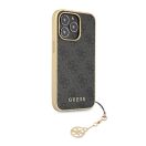 Guess 4G Charms Apple iPhone 13 Pro Max hátlap tok, szürke