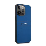   Guess PU Saffiano Apple iPhone 13 Pro Max bőr hátlap tok, kék