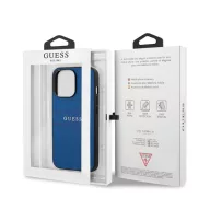   Guess PU Saffiano Apple iPhone 13 Pro Max bőr hátlap tok, kék
