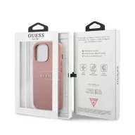   Guess PU Saffiano Apple iPhone 13 Pro Max bőr hátlap tok, rózsaszín