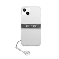  Guess PU/TPU Gray Stripe Apple iPhone 13 mini hátlap tok, átlátszó