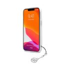 Guess PU/TPU Gray Stripe Apple iPhone 13 mini hátlap tok, átlátszó