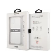   Guess PU/TPU Gray Stripe Apple iPhone 13 mini hátlap tok, átlátszó