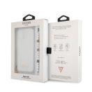 Guess PC Script and White Pearls Apple iPhone 13 mini hátlap tok, átlátszó