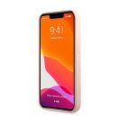 Karl Lagerfeld and Choupette Liquid szilikon hátlap tok Apple iPhone 13 Pro, rózsaszín