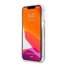 Karl Lagerfeld Liquid Glitter Karl and Choupette hátlap tok Apple iPhone 13 Pro, ezüst