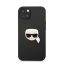 Karl Lagerfeld Head bőr hátlap tok Apple iPhone 13 mini, fekete