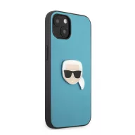   Karl Lagerfeld Head bőr hátlap tok Apple iPhone 13 mini, kék