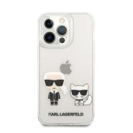   Karl Lagerfeld Karl and Choupette PC/TPU hátlap tok Apple iPhone 13 Pro Max, átlátszó