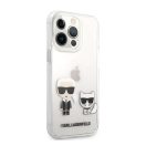 Karl Lagerfeld Karl and Choupette PC/TPU hátlap tok Apple iPhone 13 Pro Max, átlátszó