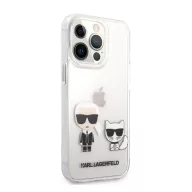   Karl Lagerfeld Karl and Choupette PC/TPU hátlap tok Apple iPhone 13 Pro Max, átlátszó