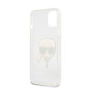 Karl Lagerfeld Head Full Glitter szilikon hátlap tok Apple iPhone 13 mini, ezüst