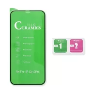   Apple iPhone 12/12 Pro Full Glue Ceramic hajlított tempered glass kijelzővédő üvegfólia, fekete