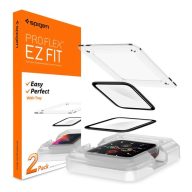   Spigen Pro Flex EZ Fit Apple Watch S9 / S8 / S7 45mm tempered kijelzővédő fólia felhelyező kerettel (2db)