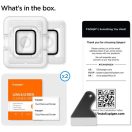 Spigen Pro Flex EZ Fit Apple Watch S9 / S8 / S7 45mm tempered kijelzővédő fólia felhelyező kerettel (2db)