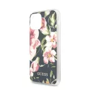 Guess Flower Shiny N.3 Apple iPhone 11 Pro Max hátlap tok, virág mintás