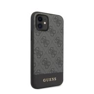   Guess 4G Stripe Apple iPhone 11 szilikon hátlap tok, szürke