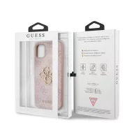   Guess PU 4G Metal Logo Apple iPhone 11 hátlap tok, rózsaszín