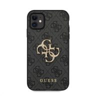Guess PU 4G Metal Logo Apple iPhone 11 hátlap tok, szürke